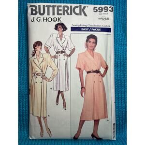 Butterick Sewing Pattern 5993 suit dress short long sleeve size 8 10